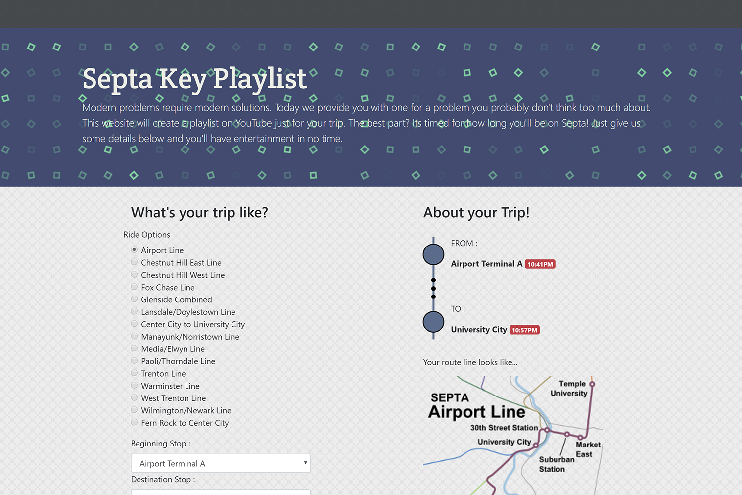 SEPTA Key Playlist